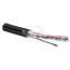 Кабель витая пара. экранированная F/UTP. категория 5. 2 пары (24 AWG). одножильный. экран - фольга. с металлическим тросом. внешний. PE. -40C–+60C. че Hyperline 236277
