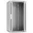 Шкаф телекоммуникационный настенный разобранный 19' 22U 600x600x1082mm (ШхГхВ) дверь стекло, цвет серый (RAL 7035) Cabeus SH-05F-22U60/60-R