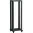 ITK LINEA F Стойка двухрамная на роликах 24U 600х600мм черная