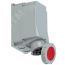 Розетка настенная 125А/400V/3P+N+E/IP67 PCE 145-6