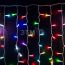 Гирлянда светодиодный Дождь 2х1,5 м, прозрачный провод, 230 В, диоды RGB, свечение с динамикой при приобретении контроллера 245-908 Neon-Night 245-309