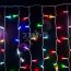 Гирлянда светодиодный Дождь 2х1,5 м, прозрачный провод, 230 В, диоды RGB, свечение с динамикой при приобретении контроллера 245-908 Neon-Night 245-309