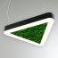Светильник светодиодный RVE-LBX-MOSS-TRIO-SOFT-800-P (треугл. закругл. со мхом 800x712x100мм S80мм 57Вт 4000К черный ) RVElektro RVE00000596