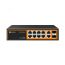 Коммутатор неуправляемый PoE 8 портов 1000 Мб/с RJ45, 2хSFP, 120 Вт Optimus CCTV U1I-8G2b/2G/2S