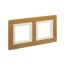 Рамка из натурального дерева, "Avanti", беленый дуб, 2 поста (4 мод.)