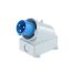 Вилка настенная WP IP67 63А 2P+E 230В