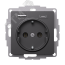 ATLASDESIGN РОЗЕТКА 16А с 2 USB A+C, 5В/2,4А/3,0А, 2х5В/1,5А, механизм, БАЗАЛЬТ SE (Systeme) ATN001432
