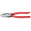 Плоскогубцы электромонтера Linemans Pliers резка - проволока средней твердости 46мм твердая проволока 3мм L=240мм черные обливные рукоятки Knipex KN-0901240