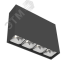 Светильник светодиодный ДПО-14Вт 3000К DL-Box Reflect Multi DALI 35x75 град. черный Вартон V1-R0-90252-20D23-2001430