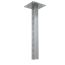 Стойка потолочная усиленная 1500 мм INOX304 КМ-профиль LO8068