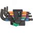 Набор Г-образных ключей с шаром 1.5 - 10 мм 9 предметов. 950/9 Hex-Plus Multicolour BlackLaser 2 WERA WE-133164