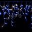 Гирлянда Айсикл 4,8х0,6 м, с эффектом мерцания, белый ПВХ, 176LED, Синий, 230В Neon-Night 255-163