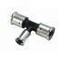Тройник пресс 50х20х50 переходной, ПВДФ Henco 10PK-502050