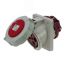 Розетка встраиваемая наклонная 63A/400V/3P+E/IP67, фланец 106x110 INPIN CA205