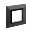 Рамка из металла, "Avanti", графитовая, 1 пост (2 мод.)