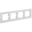 BRITE Рамка 4-местная РУ-4-2-Бр стекло белый матовый IEK