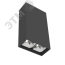 Светильник светодиодный ДПО-8Вт 4000К DL-Box Reflect Multi кососвет черный Вартон V1-R0-90251-20L17-2000840