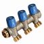 Коллектор VBS с синими вентилями, 3/4НР под евроконус, 3/4 - 3xEK Henco VBS050503-BL