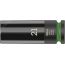 Головка торцевая ударная шестигранная 8790 C Wheel Impaktor DR 1/2 19 x 85 мм с пластиковой обоймой для защиты колёсного диска WERA WE-004591