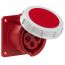 Розетка встраиваемая 16А/400V/3P+E/IP67, фланец   75x75 PCE 3142-6