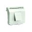 Компьютерная розетка RJ-45, кат.5Е, экранированная, белая, 2мод
