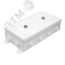 Коробка монтажная КМ IP55-1224, корпус из оцинкованной стали, количество вводов 12 Гефест-СПб КМ-IP55-1224 12вв
