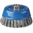 Щетка чашечная для УШМ, плетеные пучки стальной проволоки 0,5мм, 120ммхМ14 ''Профессионал''. ЗУБР 35275-120_z02