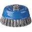 Щетка чашечная для УШМ, плетеные пучки стальной проволоки 0,5мм, 120ммхМ14 ''Профессионал''. ЗУБР 35275-120_z02