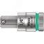 Головка торцевая 8740 A Hex-Plus HF Zyklop со вставкой под внутренний шестигранник DR 1/4 с функцией фиксации крепежа 1/4 x 28 мм WERA WE-003388