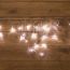 Гирлянда светодиодная Бахрома 3х0,8 м 200 LED белые, прозрачный ПВХ Neon-Night 255-065