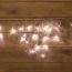 Гирлянда светодиодная Бахрома 3х0,8 м 200 LED белые, прозрачный ПВХ Neon-Night 255-065
