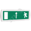 Оповещатель охранно-пожарный световой Т 220-РИП (с аккумулятором) Человек влево стрелка вверх в дверь (зеленый фон) SLT Т 220-РИП Чел влево стр вверх в дв