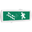 Оповещатель охранно-пожарный световой Т 220-РИП (с аккумулятором) Человек лестница влево стрелка влево вверх (зеленый фон) SLT Т 220-РИП Чел лест вл стр вл вверх