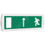 Оповещатель охранно-пожарный световой Т 220-РИП (с аккумулятором) Человек влево стрелка вверх в дверь (зеленый фон) SLT Т 220-РИП Чел влево стр вверх в дв