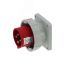 Вилка встраиваемая 32A/400V/3P+E/IP67, фланец 86x86 INPIN CA832