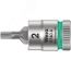 Головка торцевая 8740 A Hex-Plus Zyklop со вставкой под внутренний шестигранник DR 1/4 2 x 28 мм WERA WE-003330