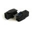 Вставка Keystone Jack проходной адаптер USB 3.0 (Type A) 90град. ROHS белая Hyperline 247404