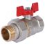 Кран шаровой с американкой 1 ВН/НР, ручка бабочка Rommer RBV-0005-0510225