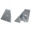 Заглушка для ALM-GLASS-6 с опорой левая с отверстием (ARL, Металл) Arlight 026730