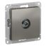 Розетка ATLASDESIGN TV проходная 4DB механизм сталь SE (Systeme) ATN000992