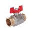 Кран шаровой 1 НР/НР, ручка бабочка Rommer RBV-0007-0410225