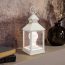 Фонарь декоративный с лампочкой, белый корпус, размер 10,5х10,5х24 см, тёплый белый Neon-Night 513-052