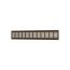 Решетка переточная алюминиевая с анодированным покрытием 480x80, цвет Dark bronze ERA 4808DP Al Dark bronze