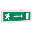 Оповещатель охранно-пожарный комбинированный Т 12-З (звуковой) Человек стрелка вправо в дверь (зеленый фон) SLT Т 12-З Чел стрелка вправо в дверь