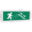 Оповещатель охранно-пожарный комбинированный Т 12-З (звуковой) Человек лестница вправо стрелка вправо вниз (зеленый фон) SLT Т 12-З Чел лест впр стр впр вниз