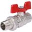 Кран шаровой со сгоном 1/2' ВН ручка бабочка (EPDM) STOUT SVB-1007-000015