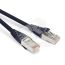 Патч-корд F/UTP экранированный категория 6 LSZH черный (2м) Hyperline 230357
