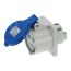 Розетка встраиваемая 32A/230V/1P+N+E/IP44, фланец 75x75 INPIN CA1395