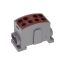 Клемма коричневая, 4 подключения 2,5-25мм 1000V 125А INPIN HL35/251P2WBN