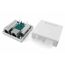 Розетка компьютерная RJ-45(8P8C) кат 6 экранированная Hyperline SB1-2-8P8C-C6-SH-WH